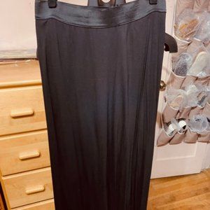 Chicos black maxi length  back zipper skrt